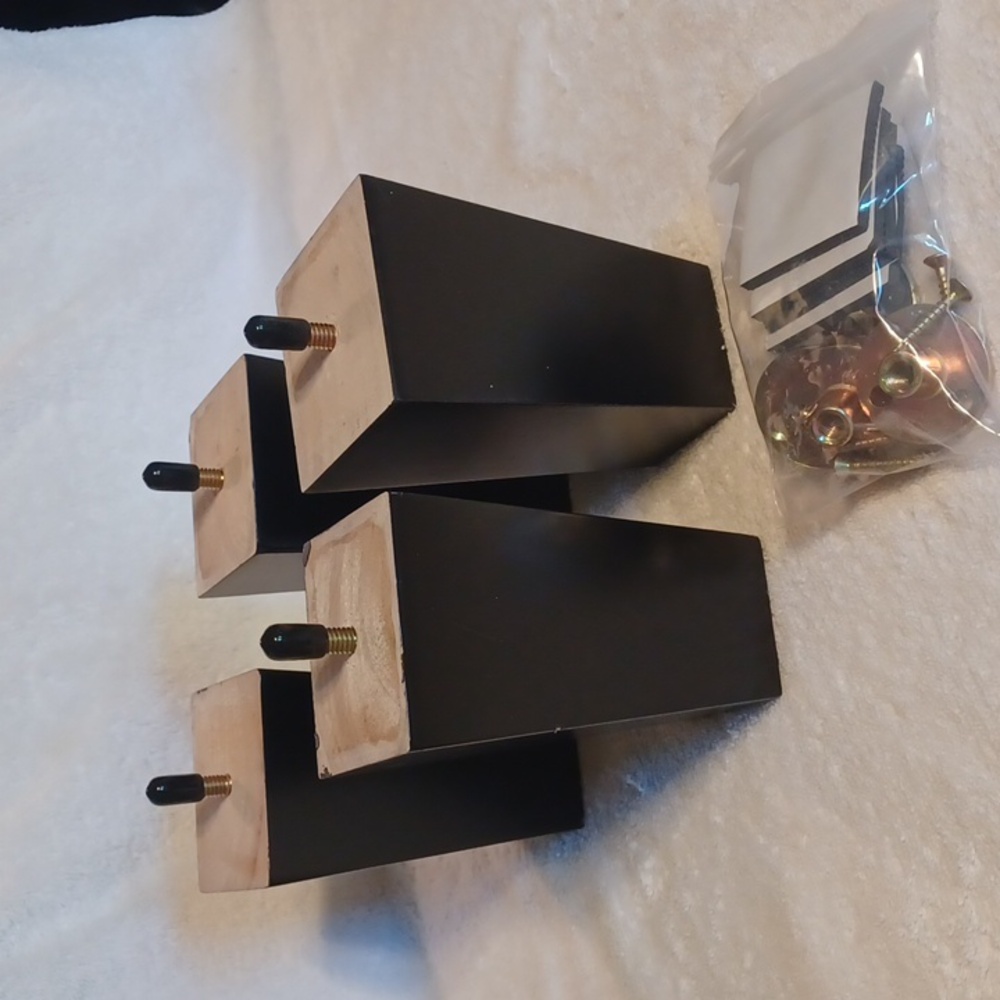 Replacement furniture legs set of 4 with hardware table legs